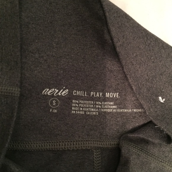 Aerie Tri-colored Leggings w/ Mesh Detail - Picture 3 of 5